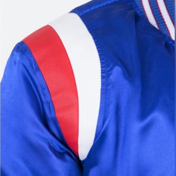 MNML Men’s Blue Teddy Bomber 90s Throwback Street Hip Jacket Coat XL X-Large - Picture 3 of 8